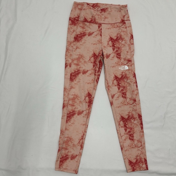 THE NORTH FACE Girl's Printed Never Stop Tights Slate Rose Dye Texture Print - Picture 3 of 6